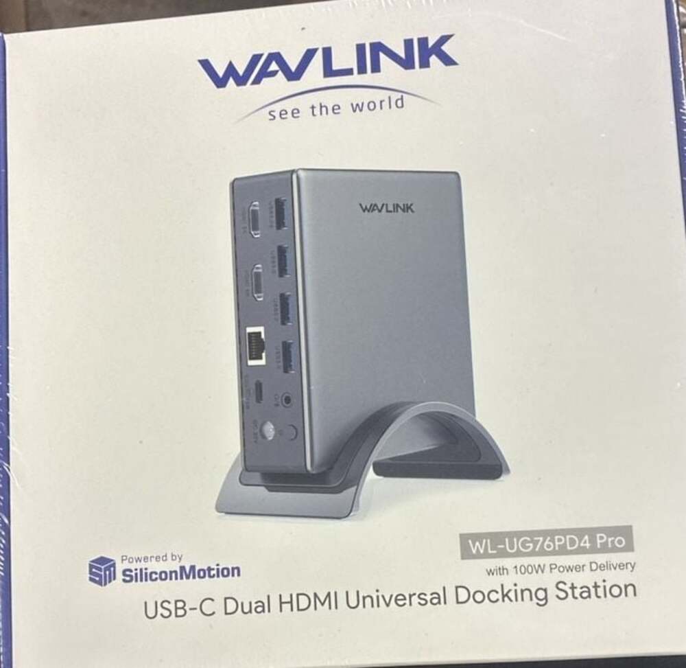 Wavlink WL-UG76PD4 Pro USB-C Dual HDMI Universal Docking Station with 100W